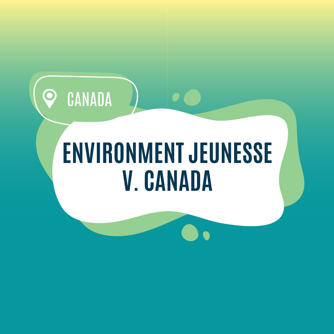 Environment Jeunesse v. Canada
