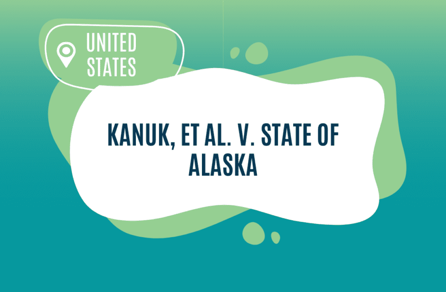 Kanuk, et al. v. State of Alaska 