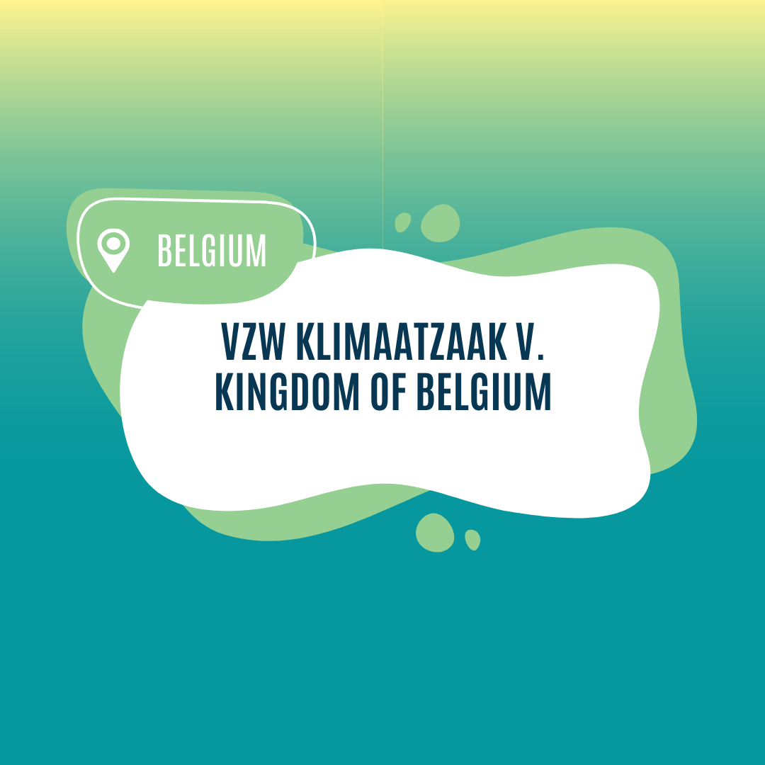 VZW Klimaatzaak v Kingdom of Belgium
